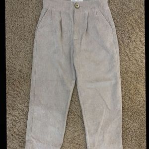 Little girls Zara corduroy beige pants